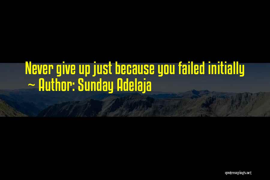 Never Give Up Until You Succeed Quotes By Sunday Adelaja