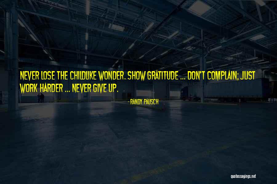 Never Give Up Work Out Quotes By Randy Pausch Never Give Up Work Out Quotes By Randy Pausch