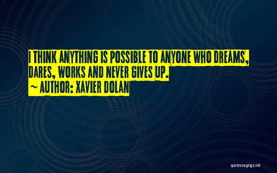 Never Giving Up On Something You Want Quotes By Xavier Dolan