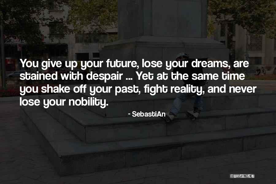 Never Giving Up On Your Dreams Quotes By SebastiAn