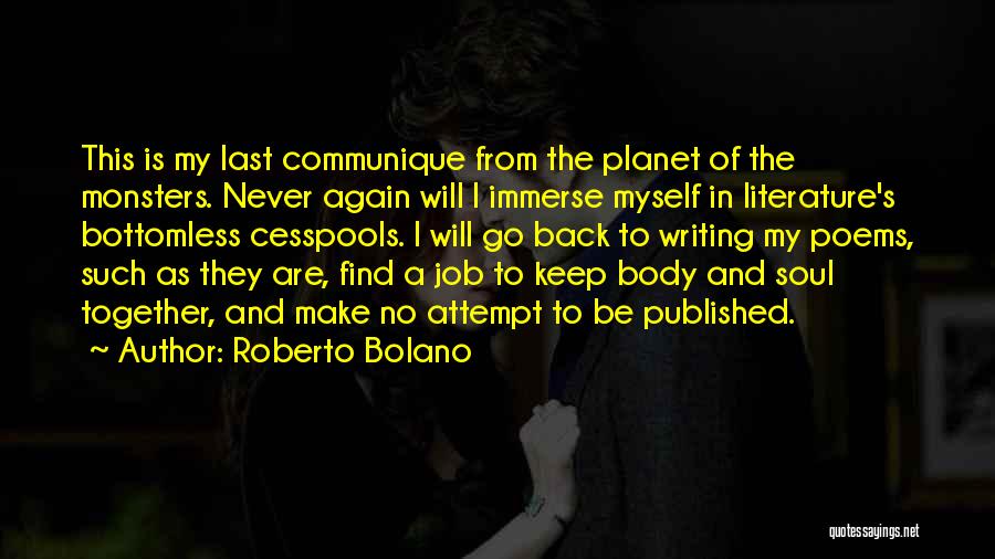 Never Go Back Again Quotes By Roberto Bolano