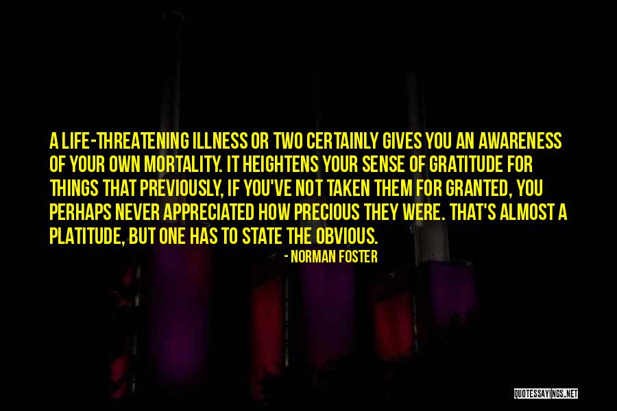 Never Granted Quotes By Norman Foster