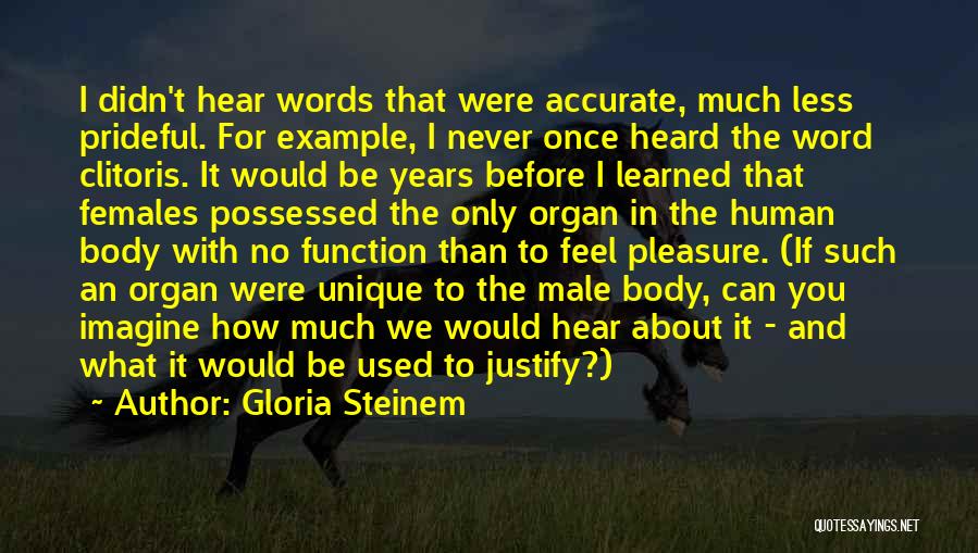 Never Heard Before Quotes By Gloria Steinem