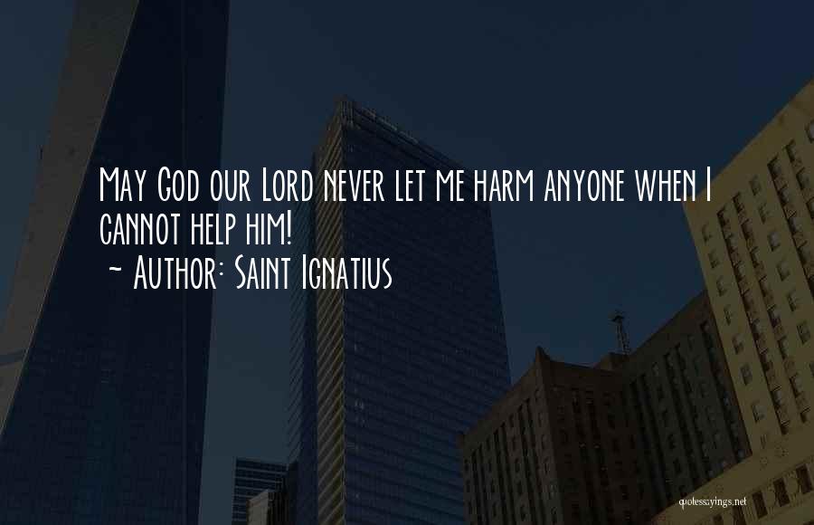 Never Help Anyone Quotes By Saint Ignatius