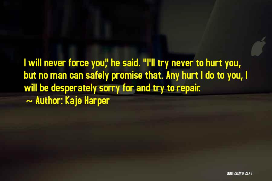 Never Hurt You Quotes By Kaje Harper