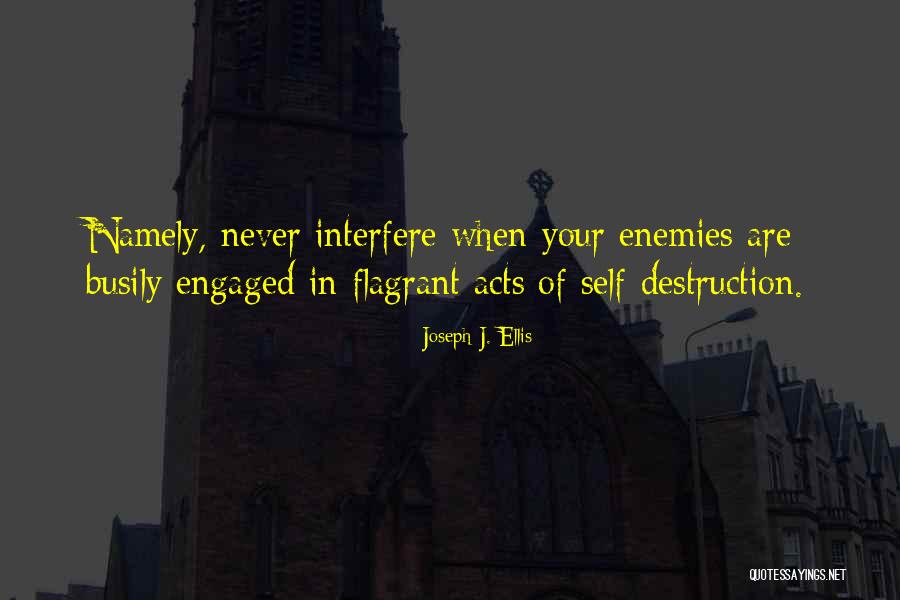 Never Interfere Quotes By Joseph J. Ellis Never Interfere Quotes By Joseph J. Ellis