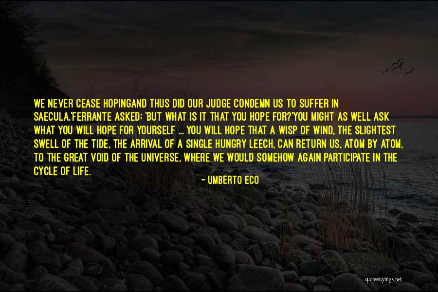Never Judge Yourself Quotes By Umberto Eco Never Judge Yourself Quotes By Umberto Eco