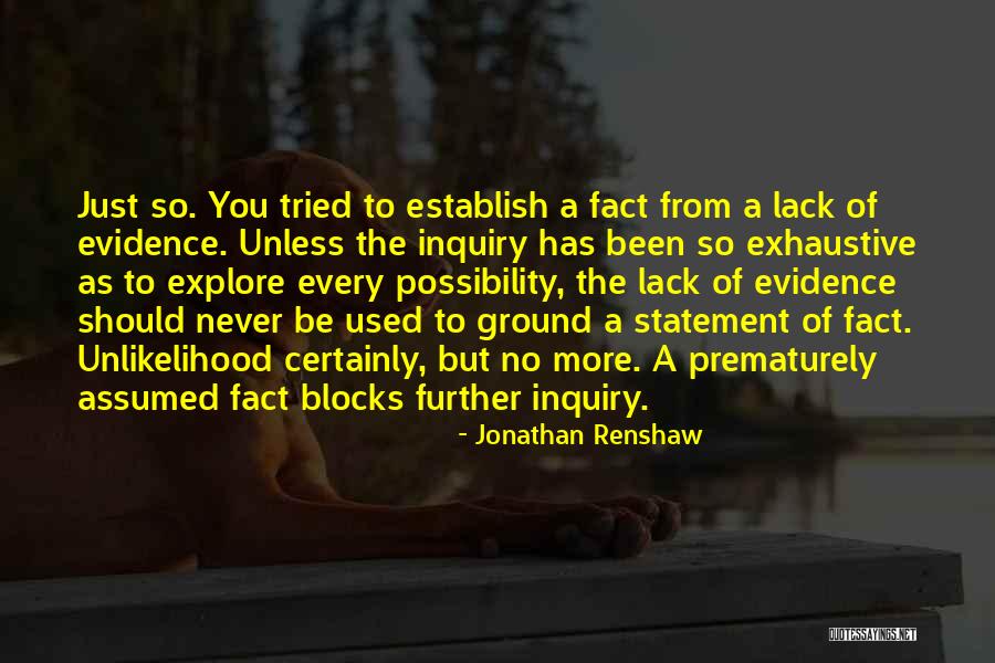 Never Lack Quotes By Jonathan Renshaw Never Lack Quotes By Jonathan Renshaw
