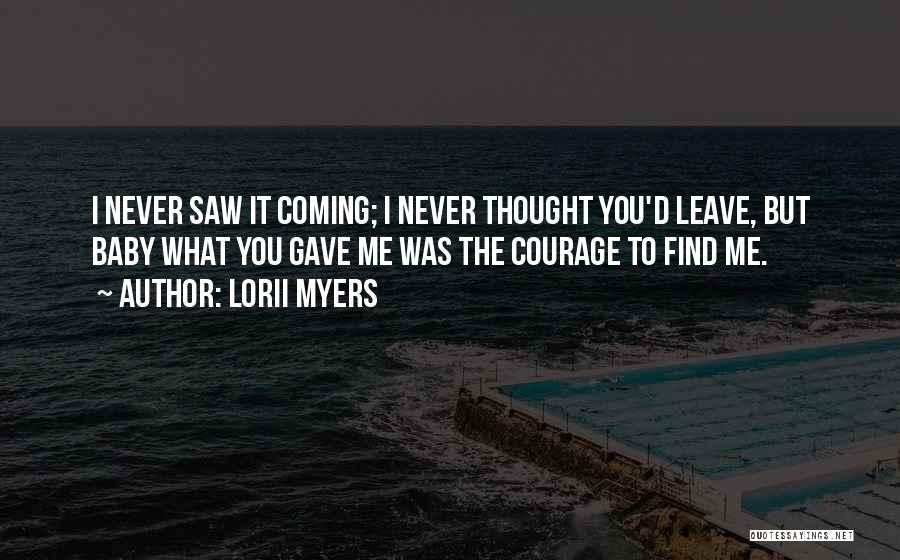 Never Leave Love Quotes By Lorii Myers
