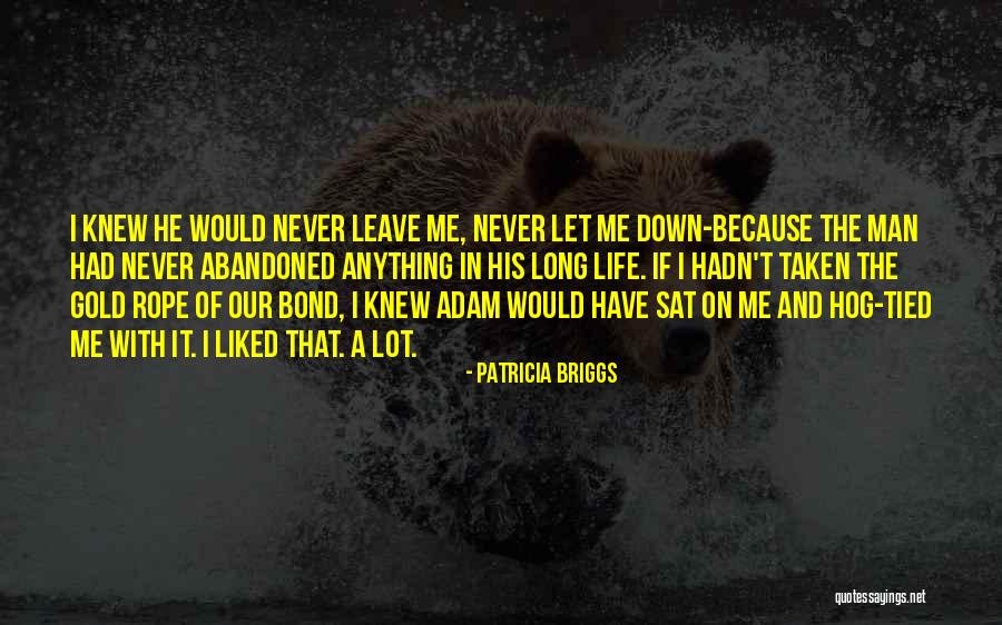 Never Leave Me Quotes By Patricia Briggs