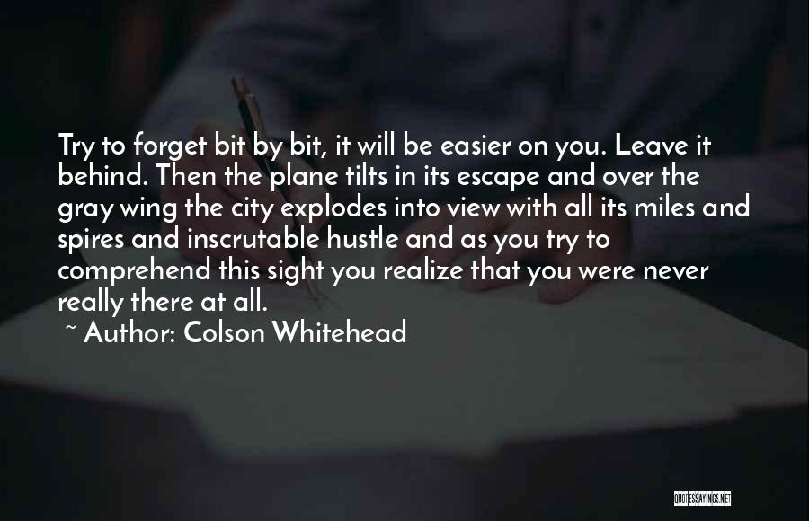 Never Leave You Behind Quotes By Colson Whitehead