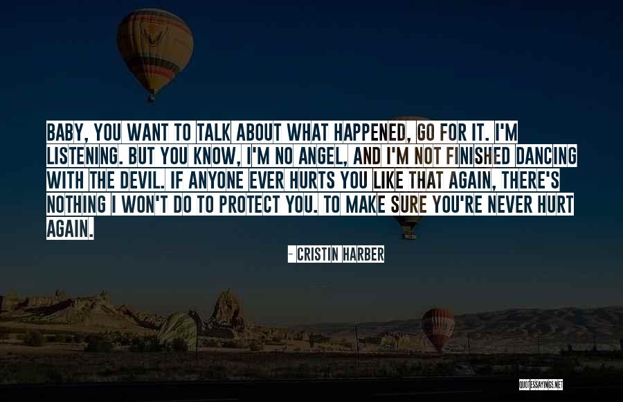 Never Let Anyone Hurt You Quotes By Cristin Harber