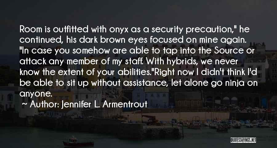 Never Let Anyone In Quotes By Jennifer L. Armentrout