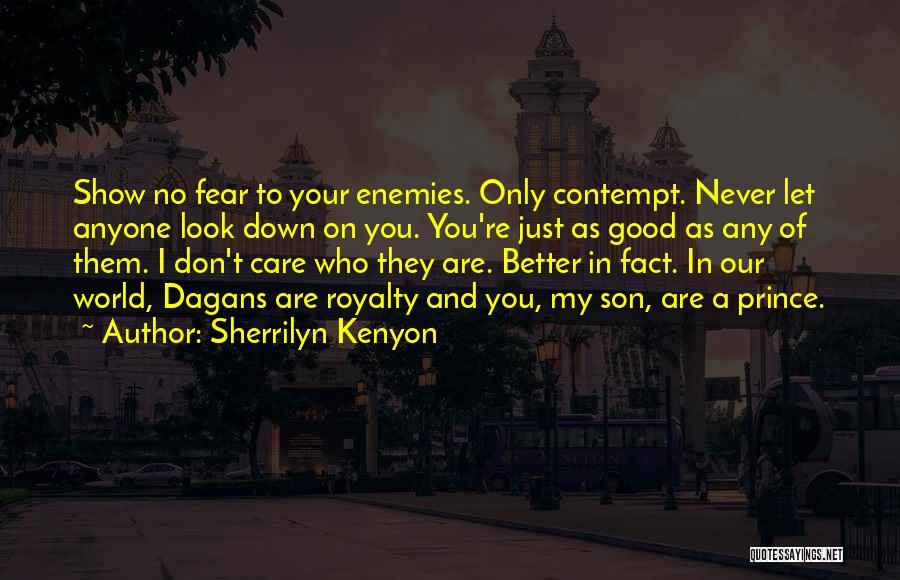 Never Let Anyone Look Down On You Quotes By Sherrilyn Kenyon
