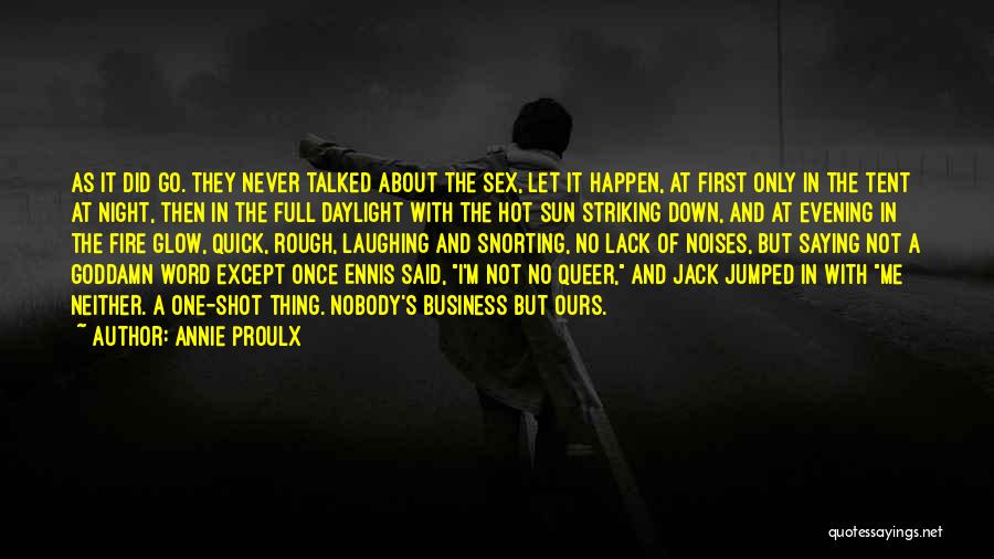 Never Let Down Quotes By Annie Proulx