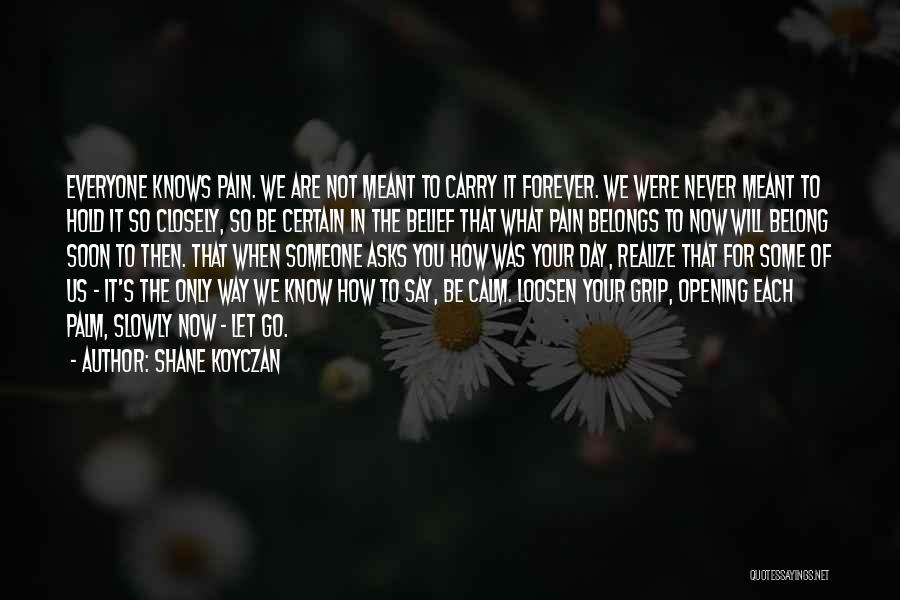 Never Let Go Of Someone Quotes By Shane Koyczan