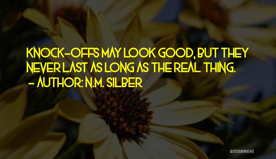 Never Let Go Of Something Good Quotes By N.M. Silber