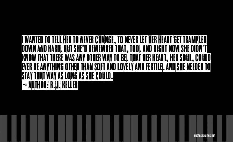 Never Let Her Down Quotes By R.J. Keller