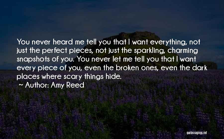 Never Let The Things You Want Quotes By Amy Reed