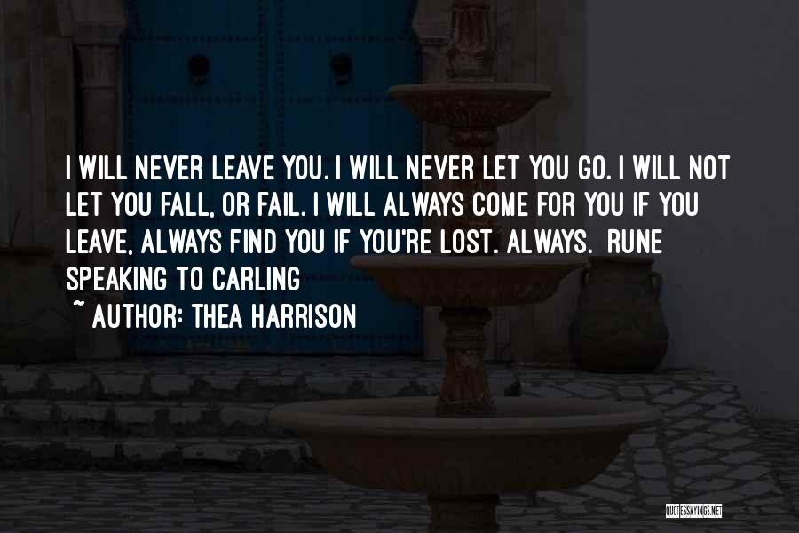 Never Let You Fall Quotes By Thea Harrison