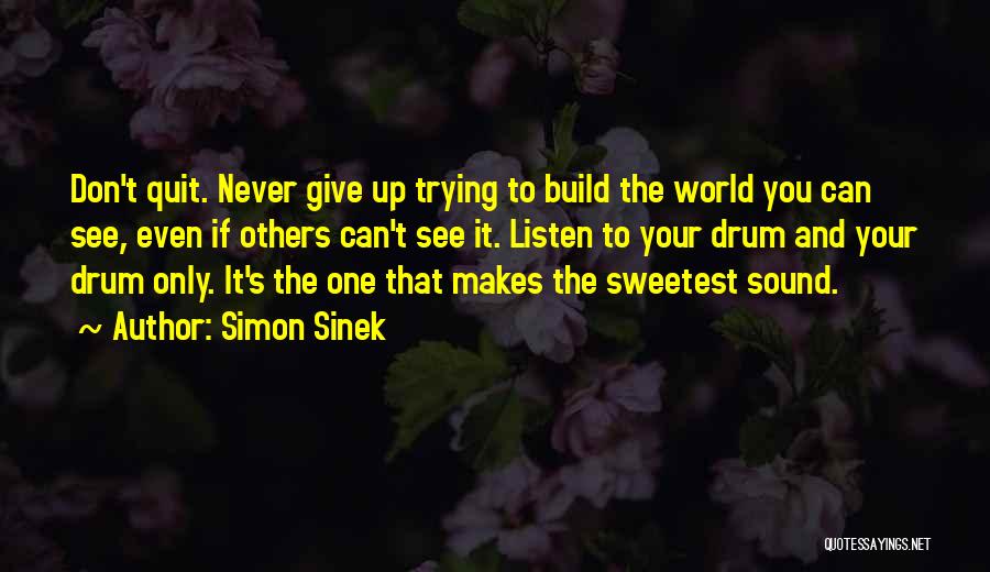 Never Listen To Others Quotes By Simon Sinek