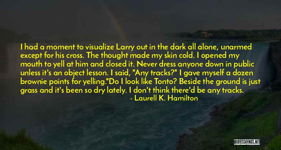 Never Look Down On Anyone Quotes By Laurell K. Hamilton Never Look Down On Anyone Quotes By Laurell K. Hamilton