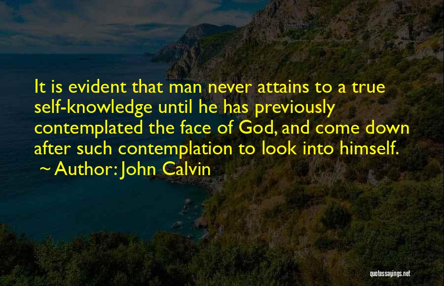 Never Look Down Quotes By John Calvin