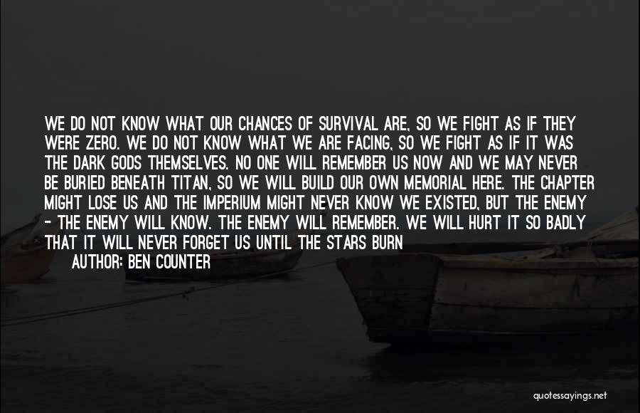 Never Lose Heart Quotes By Ben Counter
