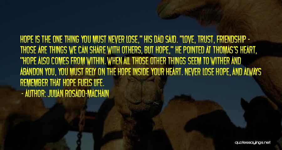 Never Lose Heart Quotes By Julian Rosado-Machain