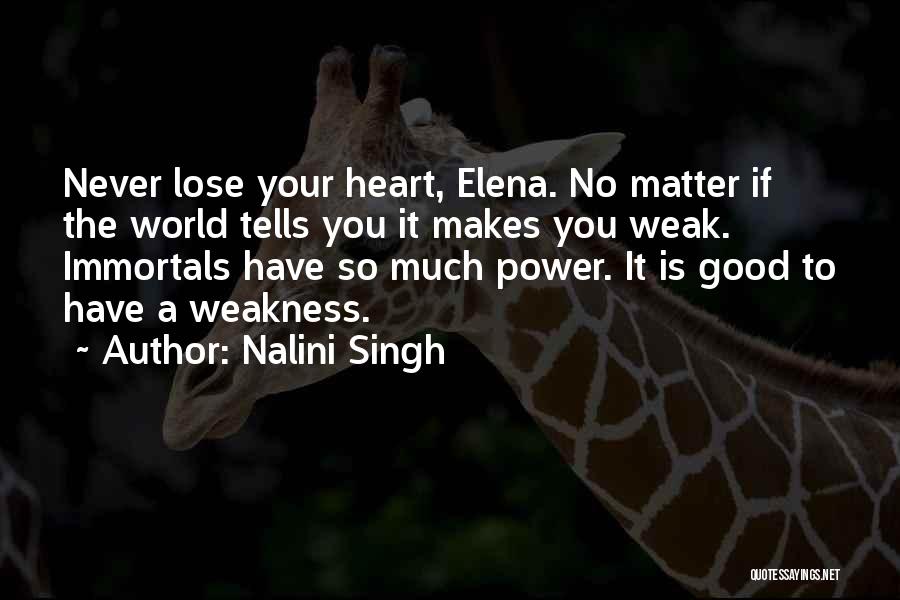Never Lose Heart Quotes By Nalini Singh