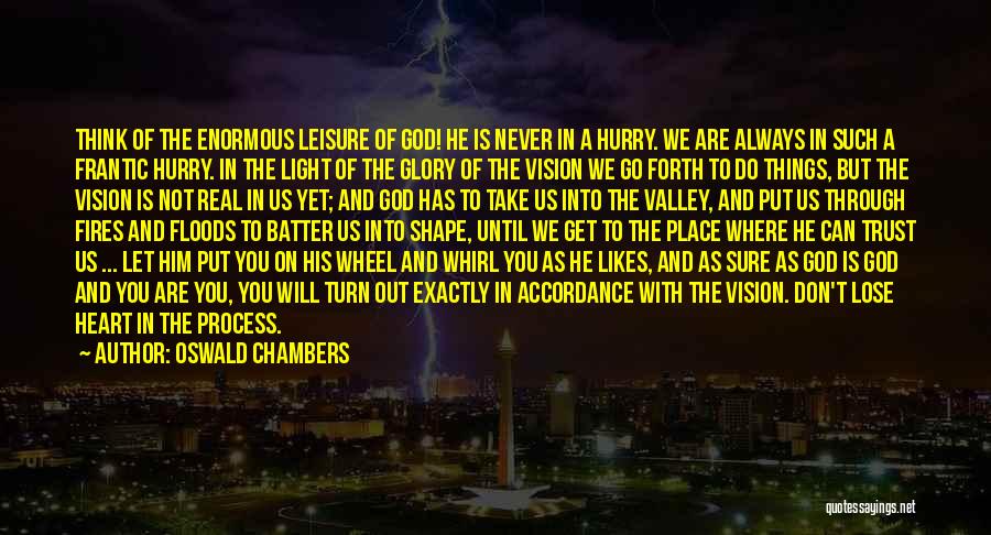 Never Lose Heart Quotes By Oswald Chambers