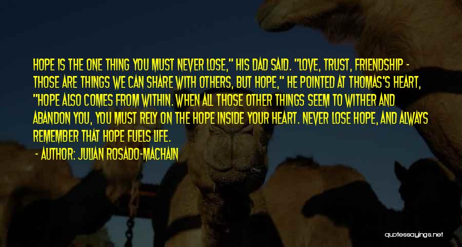 Never Lose Hope In Life Quotes By Julian Rosado-Machain Never Lose Hope In Life Quotes By Julian Rosado-Machain