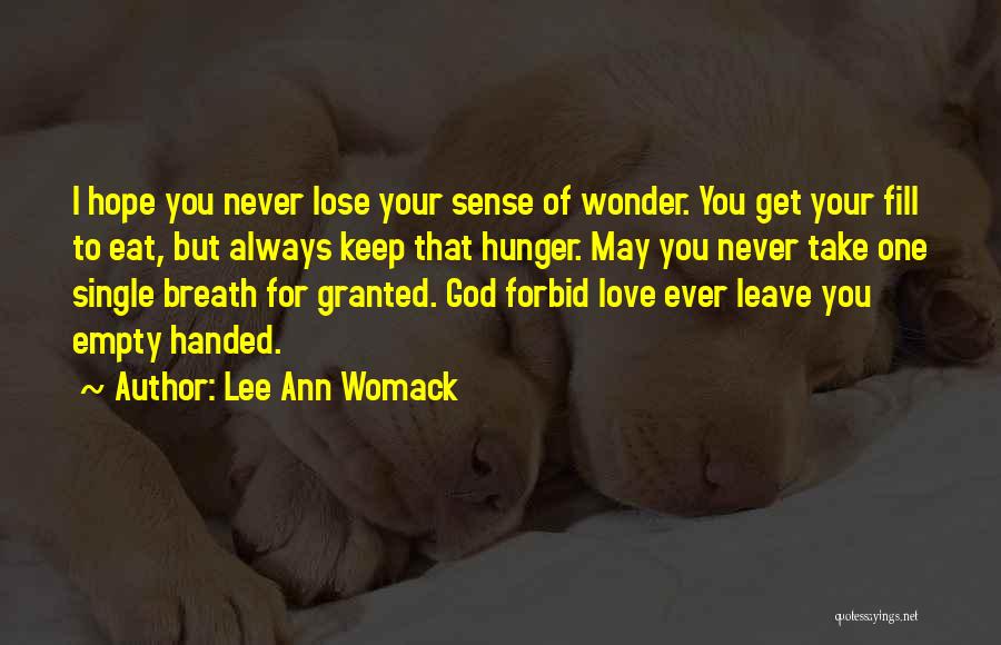 Never Lose Hope In Life Quotes By Lee Ann Womack Never Lose Hope In Life Quotes By Lee Ann Womack