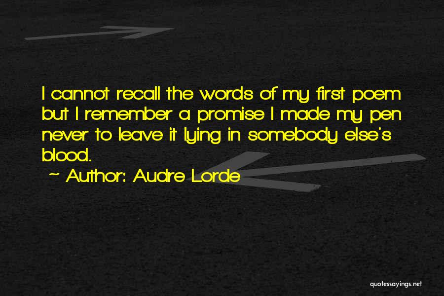 Never Lying Quotes By Audre Lorde