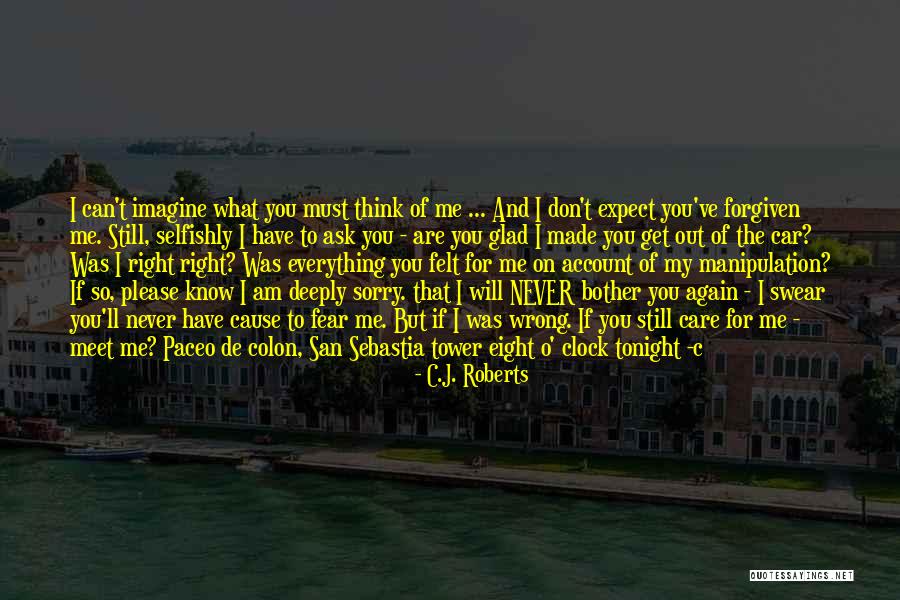 Never Meet Me Again Quotes By C.J. Roberts