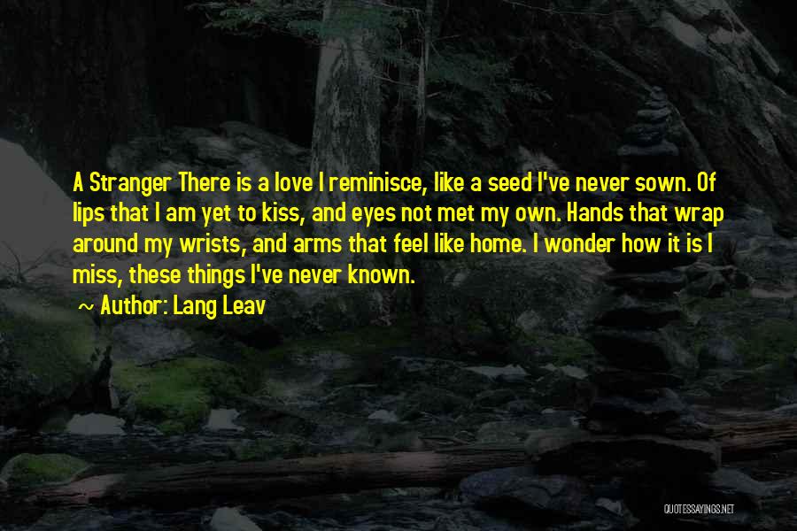 Never Met A Stranger Quotes By Lang Leav