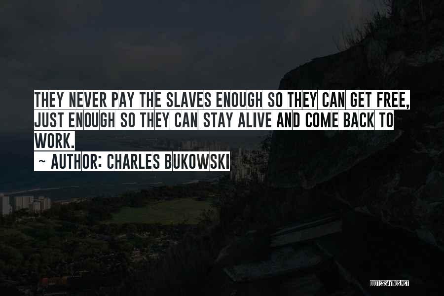 Never Pay Back Quotes By Charles Bukowski