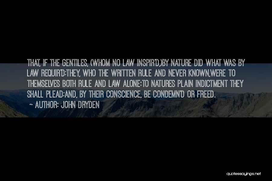 Never Plead Quotes By John Dryden