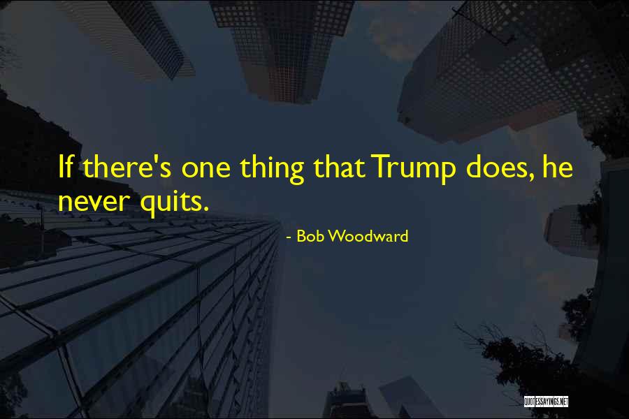 Never Quitting Quotes By Bob Woodward