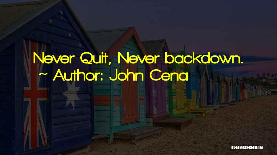 Never Quitting Quotes By John Cena