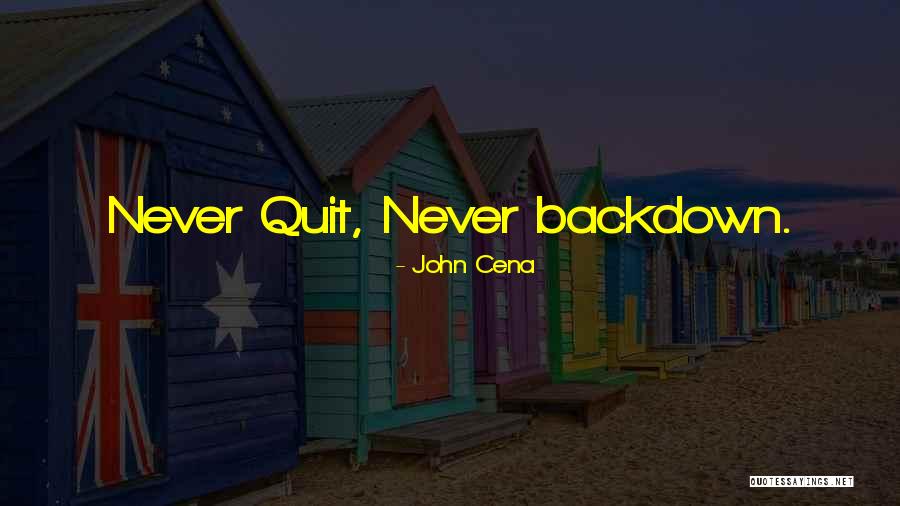 Never Quitting Quotes By John Cena