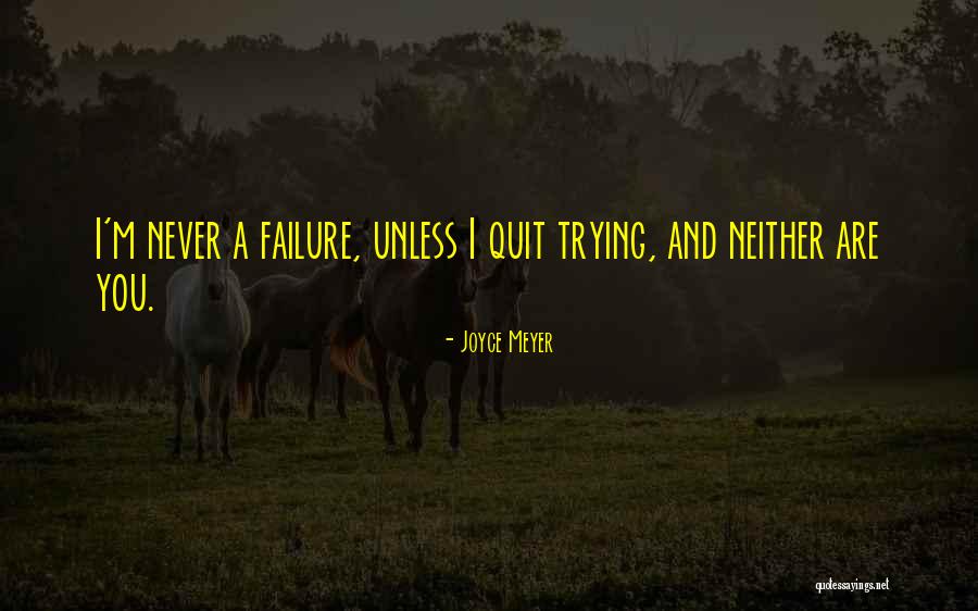 Never Quitting Quotes By Joyce Meyer