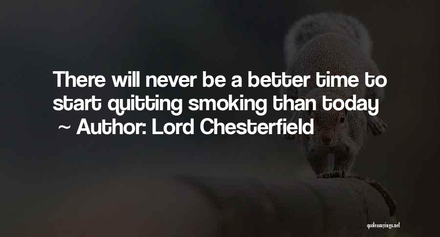 Never Quitting Quotes By Lord Chesterfield