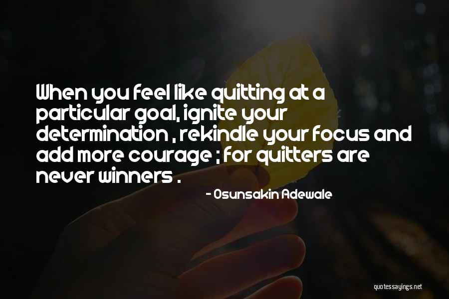 Never Quitting Quotes By Osunsakin Adewale