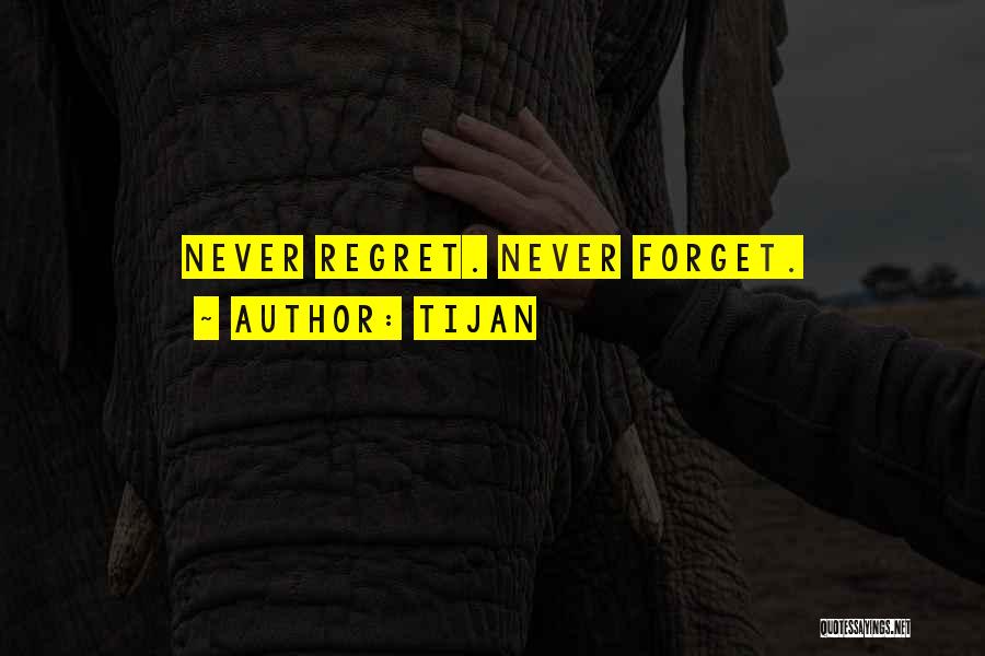 Never Regret Quotes By Tijan