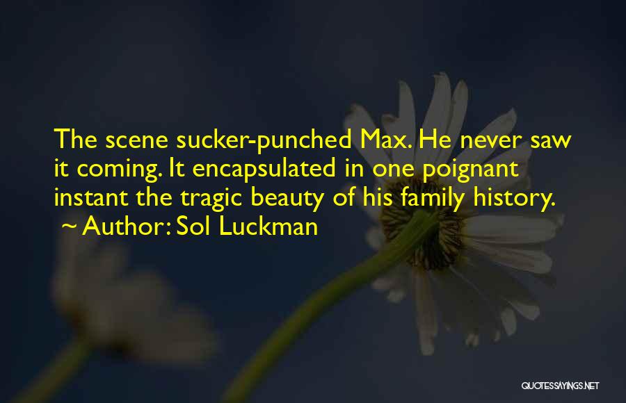 Never Saw It Coming Quotes By Sol Luckman