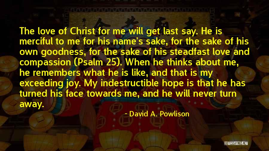 Never Say Love Quotes By David A. Powlison Never Say Love Quotes By David A. Powlison