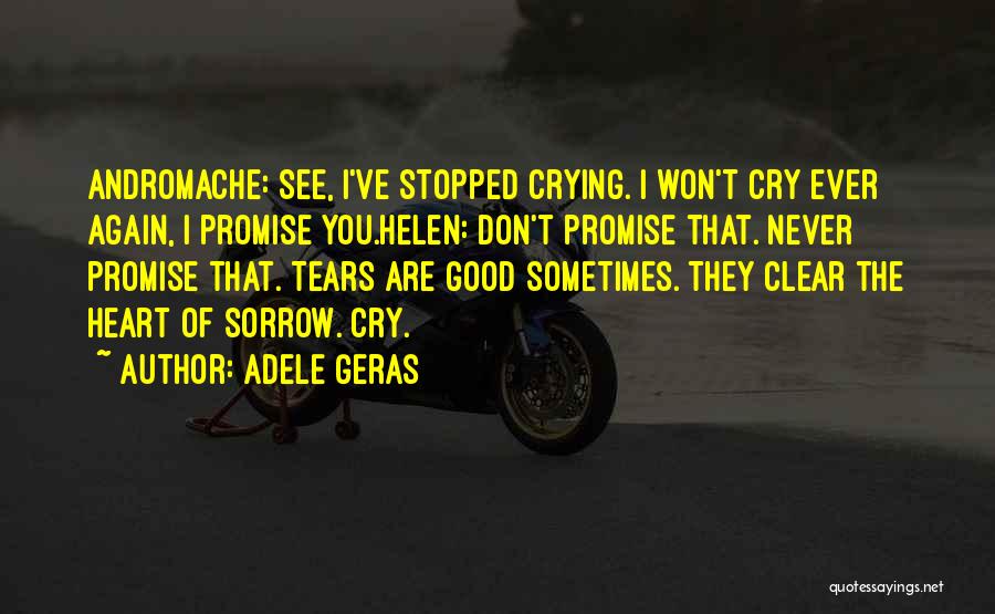 Never See Me Cry Quotes By Adele Geras