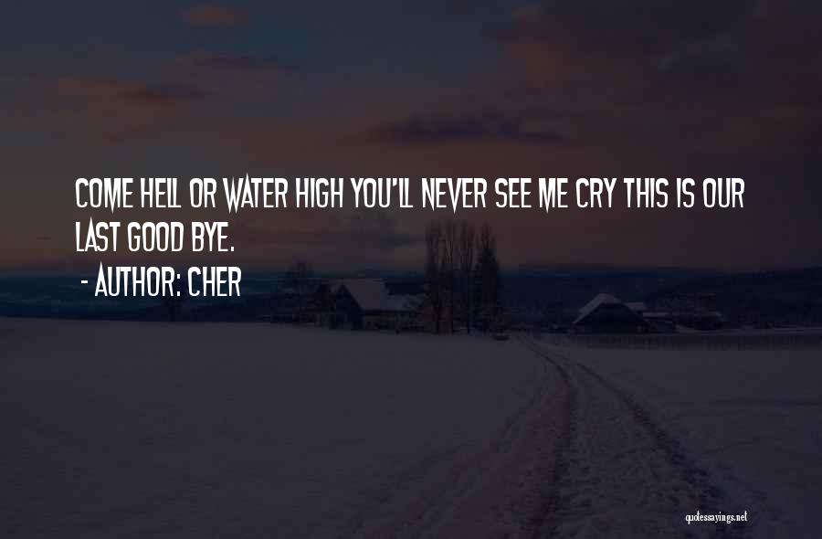 Never See Me Cry Quotes By Cher