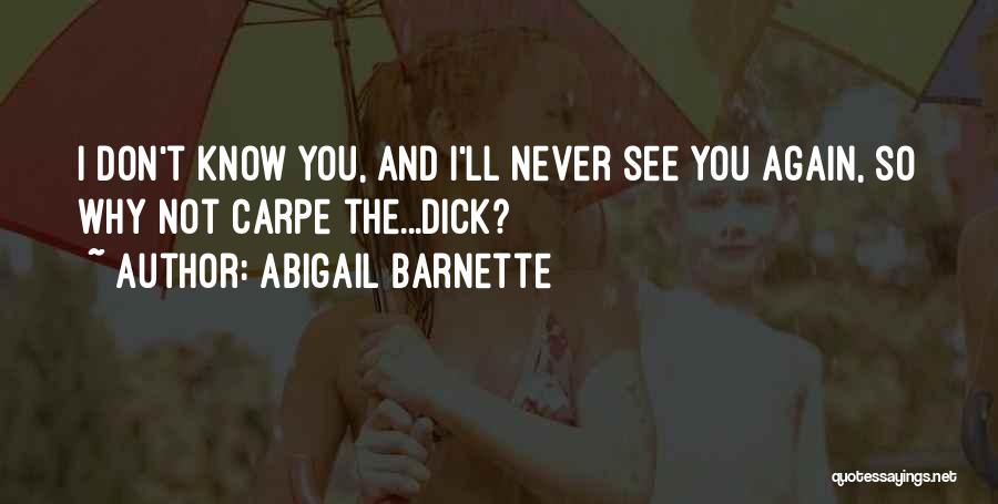 Never See You Again Quotes By Abigail Barnette